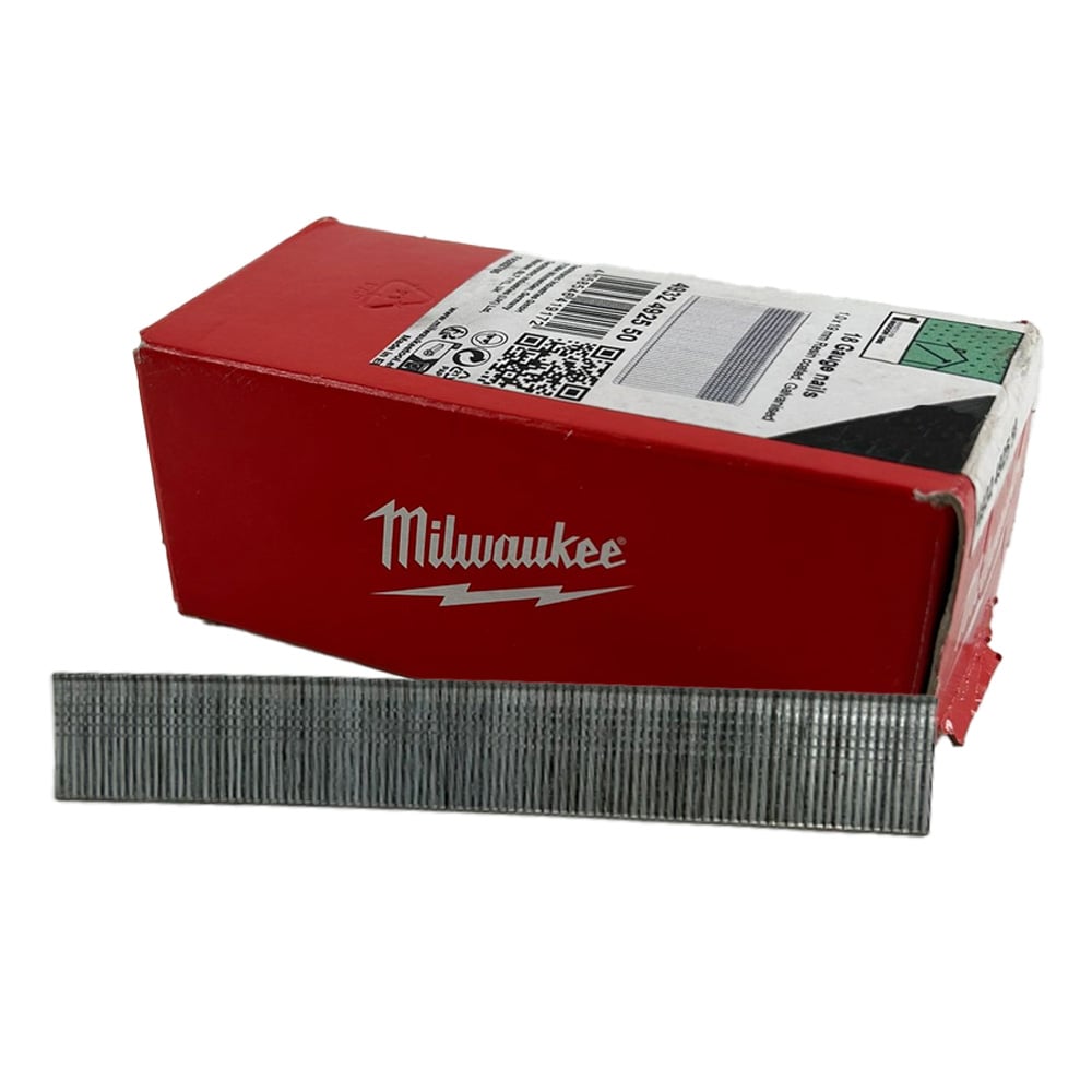 Milwaukee 4932492552 18G 30mm Brad Nails, Thin Finish Head - Box of 5000 - 4932492552 - Milwaukee Tools UK - Trade Counter Direct