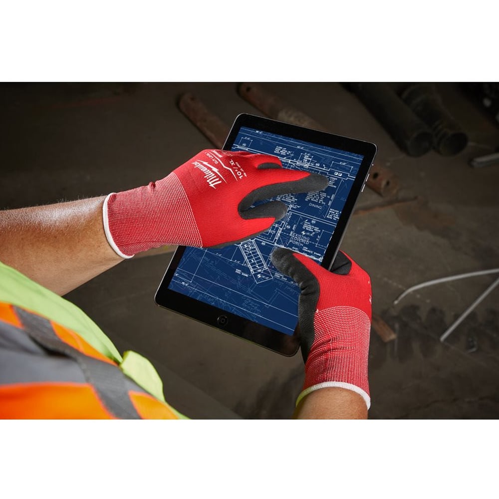 Milwaukee Cut Resistant Level 1 Dipped Gloves - 4932471416 - Milwaukee Tools UK - Trade Counter Direct