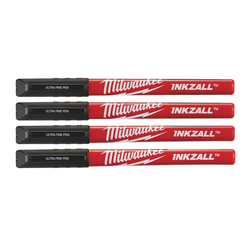 Milwaukee Inkzall Fine Tip Pens - 48223164 - Milwaukee Tools UK - Trade Counter Direct