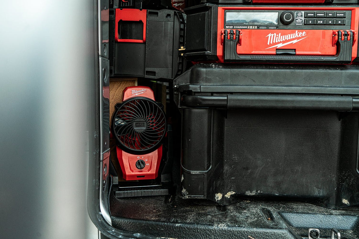 Milwaukee M12AF - 0 12V Battery Powered Area Fan - M12AF-0 - Milwaukee Tools UK - Trade Counter Direct