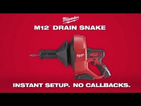 Milwaukee M12BDC6 - 0 M12 SUB Compact 6mm Drain Cleaner - M12BDC6-0C - Milwaukee Tools UK - Trade Counter Direct
