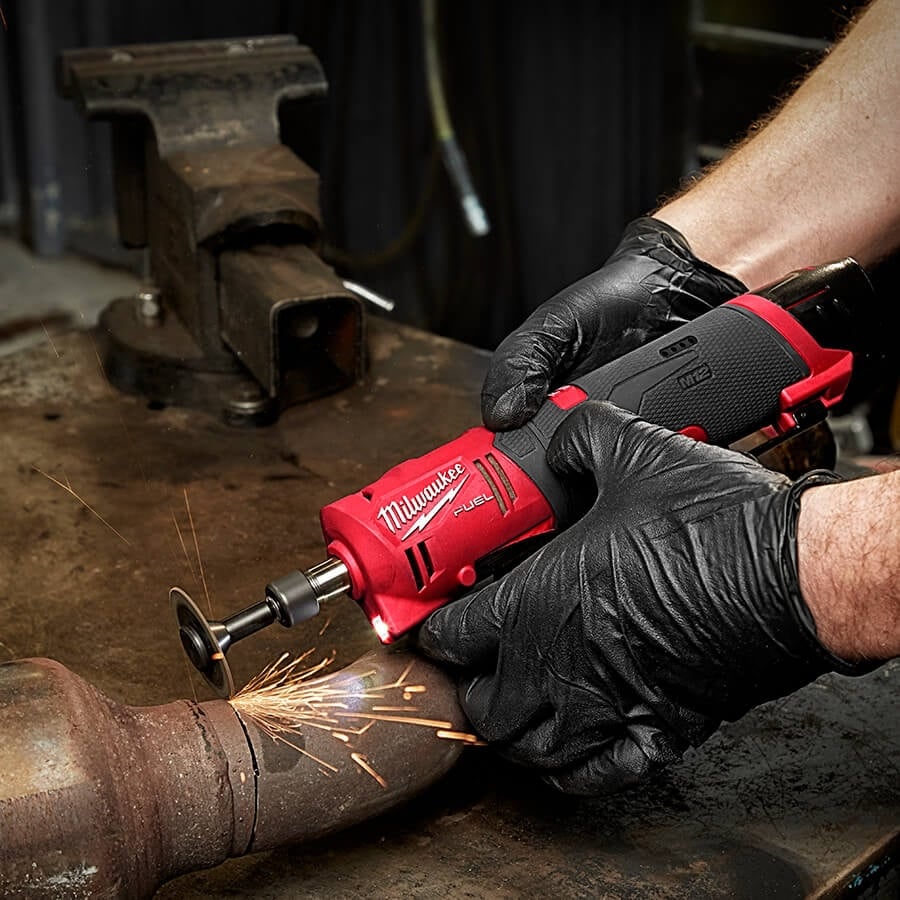 Milwaukee M12FDGS - 0 12V Fuel Straight Die Grinder - M12FDGS-0 - Milwaukee Tools UK - Trade Counter Direct