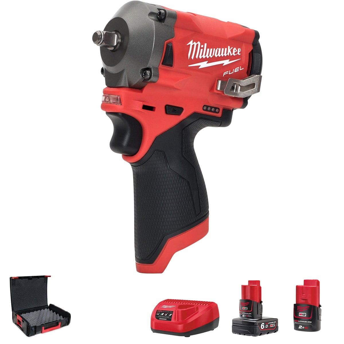 Milwaukee M12FIW38 - 622X Fuel 3/8 inch Impact Wrench - M12FIW38 - 622X - M12FIW38-622X - Milwaukee Tools UK - Trade Counter Direct