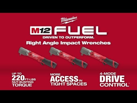 Milwaukee M12FRAIWF12 - 622X 1/2" Right Angle Impact Wrench with Friction Ring - 1x 2.0Ah & 1x 6.0Ah Battery - M12FRAIWF12-622X - Milwaukee Tools UK - Trade Counter Direct