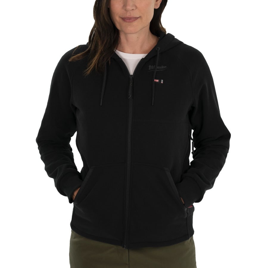 Milwaukee M12HHLBL1 - 0 Ladies Heated Hoodie - Black - 4932480091 - Milwaukee Tools UK - Trade Counter Direct