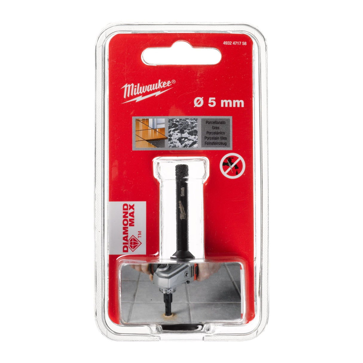 Milwaukee M14 Diamond Drill - 4932472265 - Milwaukee Tools UK - Trade Counter Direct