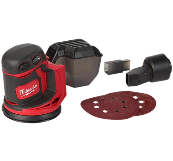 Milwaukee M18BOS125 - 0 18V Random Orbit Sander - Bare unit - M18BOS125 - 0 - M18BOS125-0 - Milwaukee Tools UK - Trade Counter Direct