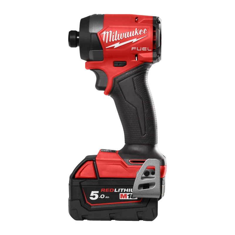 Milwaukee M18FID3 - 502X Fuel 1/4" Impact Driver - 2 x 5Ah Battery Charge and Case Kit - M18FID3-502X - Milwaukee Tools UK - Trade Counter Direct