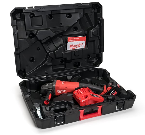 Milwaukee M18FLAG230XPDB - 121C Large 228mm / 9in Angle Grinder - 1 x 12.0Ah - M18FLAG230XPDB - 121C - M18FLAG230XPDB-121C - Milwaukee Tools UK - Trade Counter Direct