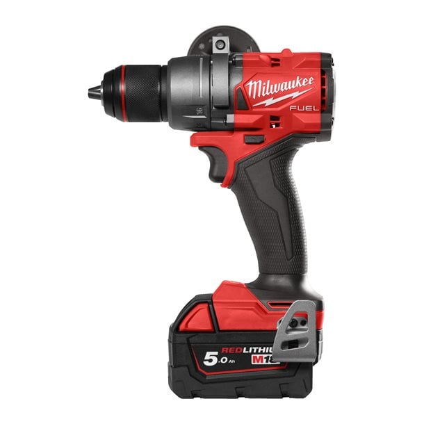 Milwaukee M18FPD3 - 502X 18V Fuel 1/2" Percussion Drill 2 x 5.0Ah Battery, Charger and Case Kit - M18FPD3-502X - Milwaukee Tools UK - Trade Counter Direct