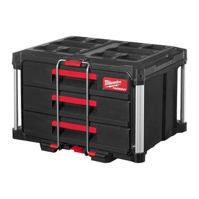 Milwaukee PACKOUT 3 Drawer Tool Box - 4932472130 - 4932472130 - Milwaukee Tools UK - Trade Counter Direct