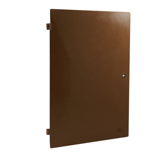 Mitras Brown Recessed Electricity Meter Box Door - IS0052 - Mitras - Trade Counter Direct