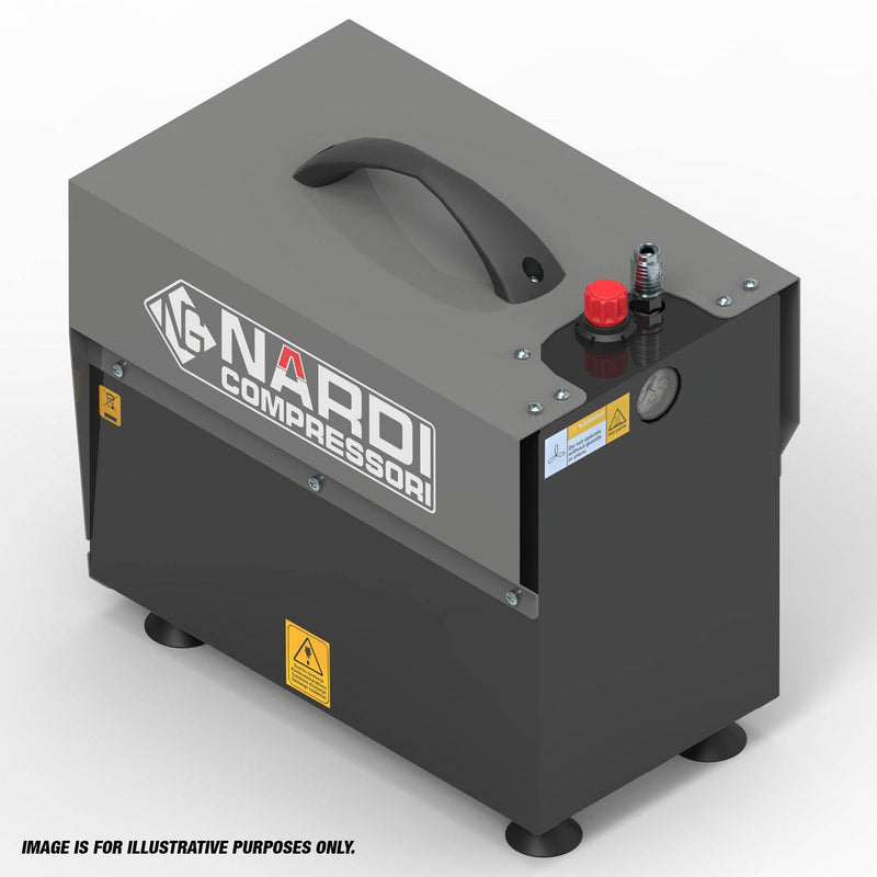 NARDI ESPRIT 0.75HP 60/4 5ltr Silenced Compressor - SIP-ESPS5604 - NARDI - Trade Counter Direct