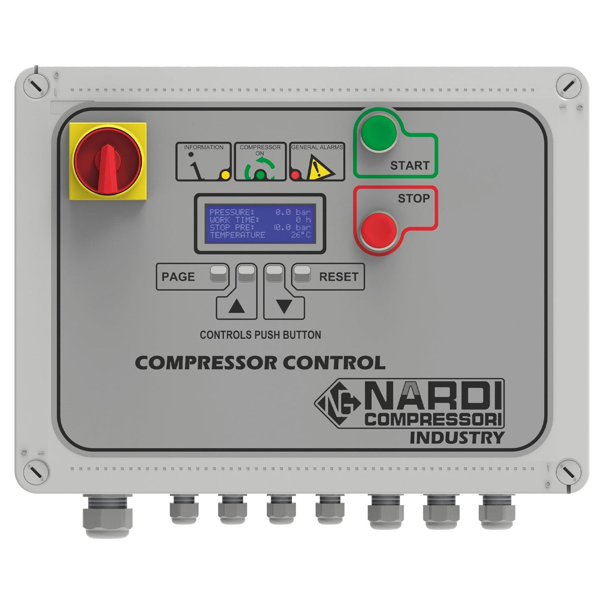 NARDI EXTREME MP 9HP 270ltr Compressor with Panel - SIP-EXTMP27090CP - NARDI - Trade Counter Direct