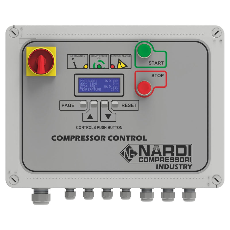 NARDI EXTREME MP 9HP 270ltr Compressor with Panel - SIP-EXTMP27090CP - NARDI - Trade Counter Direct