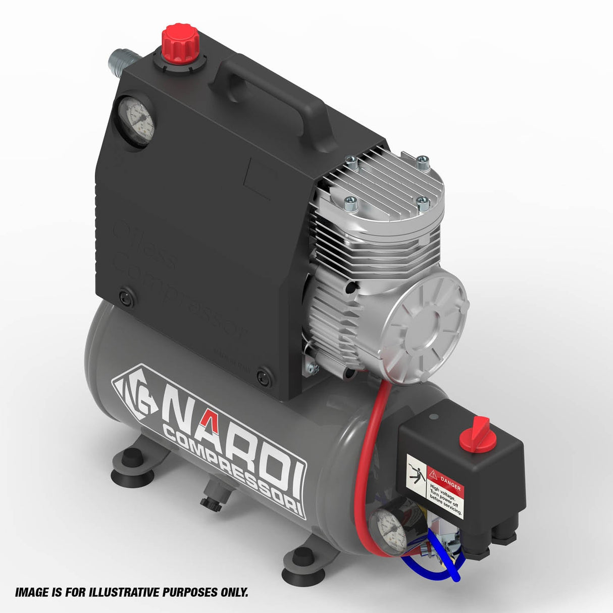 NARDI SILVERSTONE 2 12v/24v 5ltr Compressor - SIL56021224 - SIP-SIL56021224 - SIP Tools UK - Trade Counter Direct