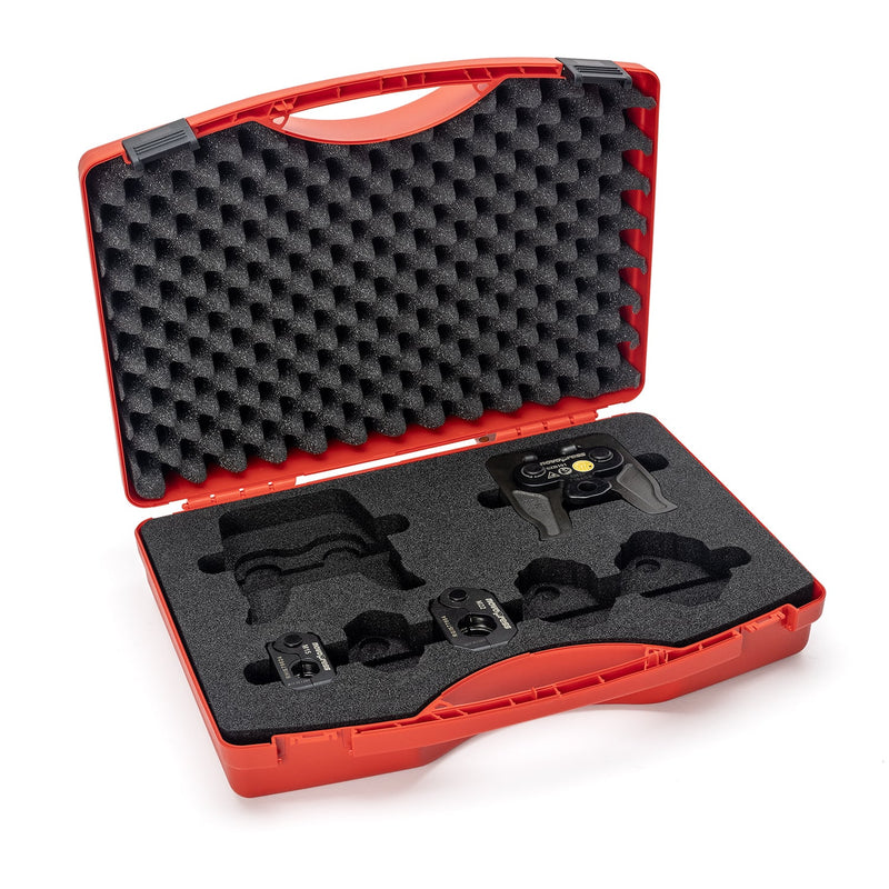 Novopress Angled Jaw Set complete with M15, M22, SZB101 Adaptor and Kit Box - 50869-50 - Novopress - Trade Counter Direct