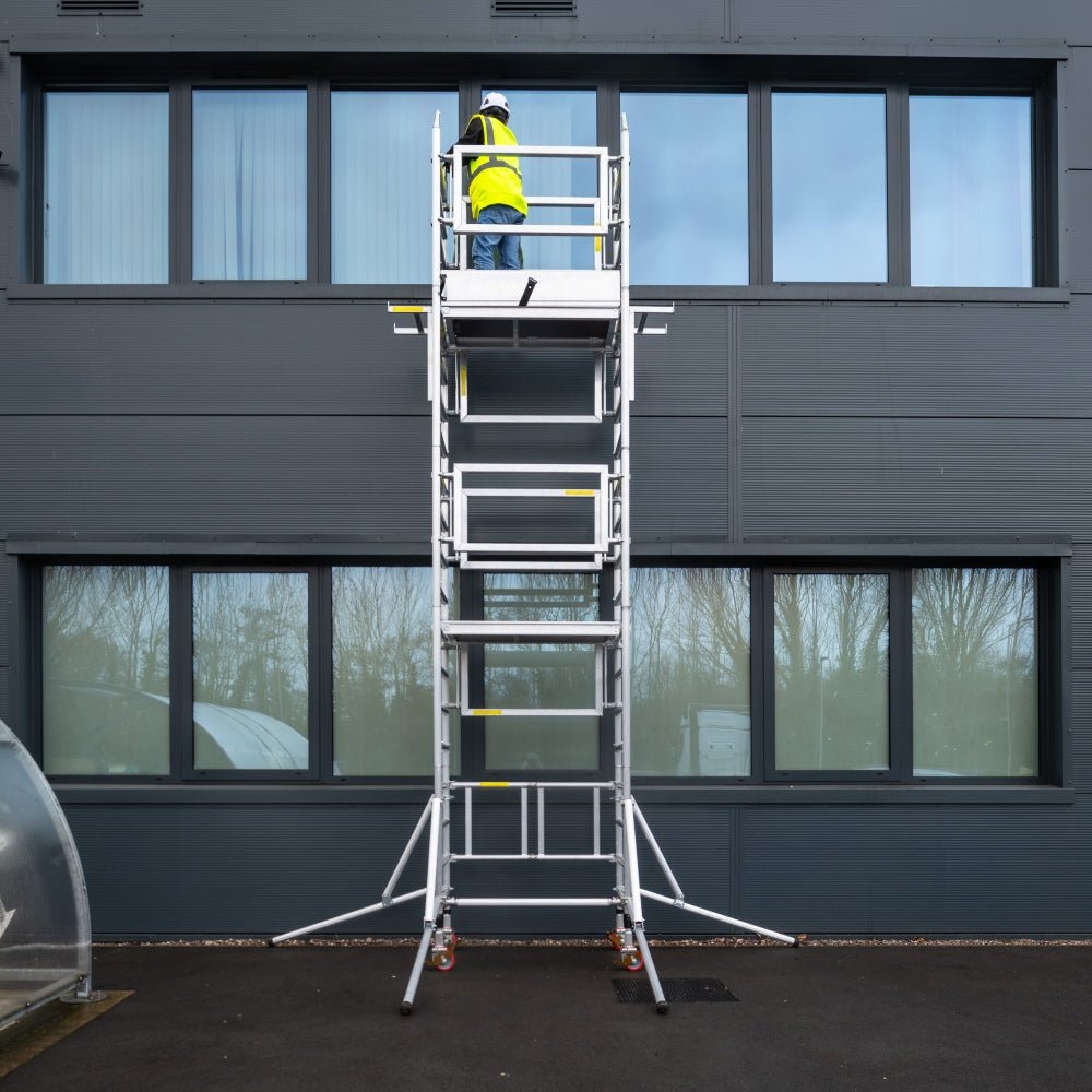 One Man Scaffold Tower - ALTO Access - 4.2m Platform Height - MINI - 12 - 042 - MINI-12-042 - ALTO Access - Trade Counter Direct