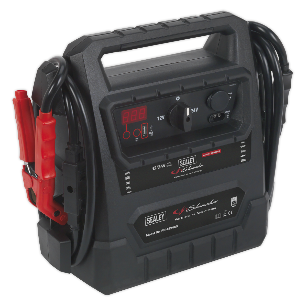 Sealey PBI4424GS Schumacher® RoadStart® Emergency Jump Starter 12/24V 4600 Peak Amps - DEKRA Approved