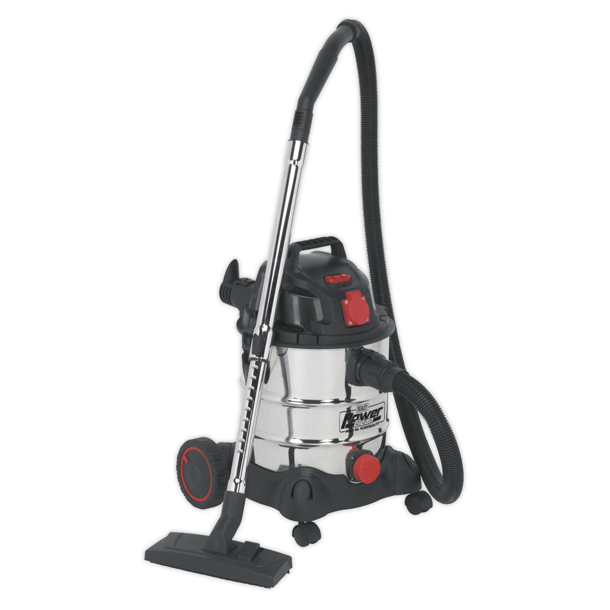 Sealey PC200SDAUTO Vacuum Cleaner Industrial 20L 1400W/230V Stainless Drum Auto Start