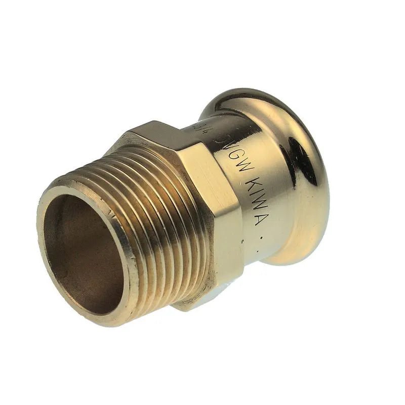 Pegler 38114 XPress Copper S3 Male Coupling (M - Press) Size Options - 15 - 22mm - YP38114 - Pegler Yorkshire - Trade Counter Direct