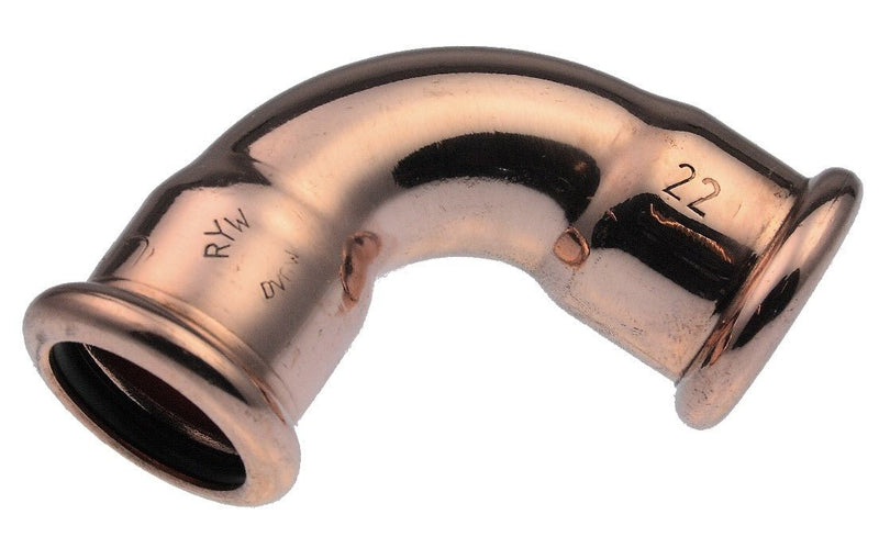 Pegler 38302 XPress Copper 35mm Elbow (M - Press) Pack of 1 - S12/7002A - YP38302 - Pegler Yorkshire - Trade Counter Direct