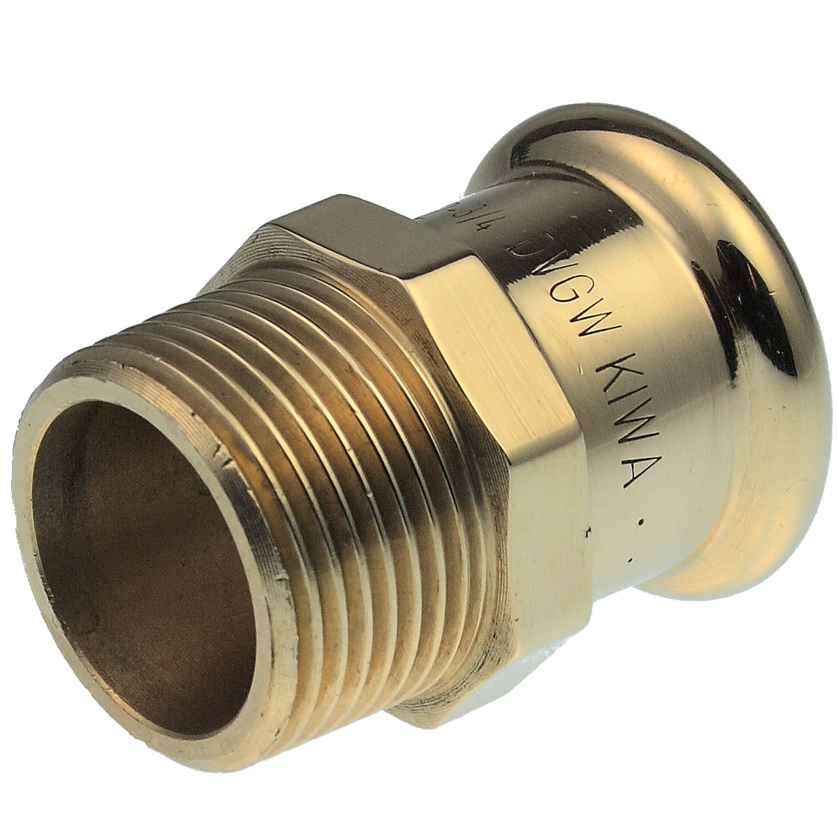 Pegler 39730 XPress Gas 15mmx1/2 Male Coupling (M - Press) Pack of 5 - SG3/G6243G - YP39730 - Pegler Yorkshire - Trade Counter Direct