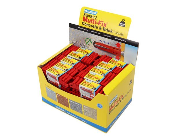 Plasplugs GP600 Original Regular Duty Wall Plugs 50 x 40 Strips (2,000 Pack) - PLAGP600 - Plasplug - Trade Counter Direct