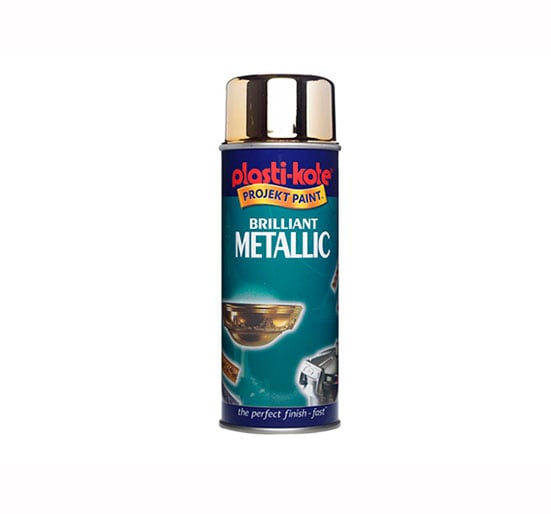 Plasti - kote Brilliant Metallic Aerosols - Gold 400ml - PKT160 - Plasti - kote - Trade Counter Direct
