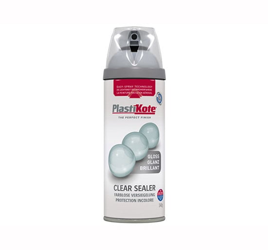 Plasti - kote Clear Acrylic Spray - Satin Clear Acrylic 400ml - PKT24001 - Plasti - kote - Trade Counter Direct