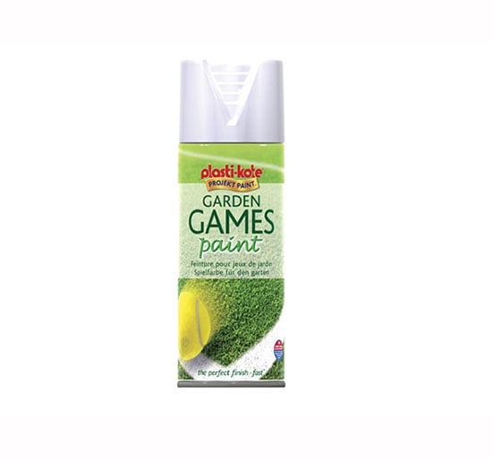 Plasti - kote Garden Games Spray Paint White 400ml - White 400ml - PKT4376 - Plasti - kote - Trade Counter Direct