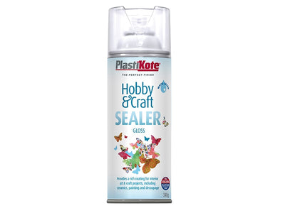 Plasti - kote Hobby & Craft Sealer Clear Gloss 400ml - Tile Sealant - PKT4141 - Plasti - kote - Trade Counter Direct