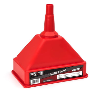 Plastic Oil Filtration Funnel, 250mm - FUN250 - FUN250 - FUN250 - Spectre Tools - Trade Counter Direct