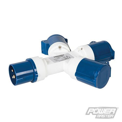 Powermaster 16A 3 - Gang Splitter 230V 3 Pin - 993054 - 993054 - Powermaster - Trade Counter Direct