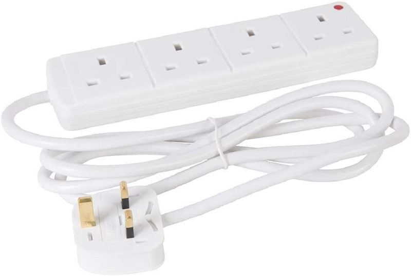 Powermaster Extension Lead with Neon Indicator 230V 4 - Gang 5m - 756731 - 756731 - Powermaster - Trade Counter Direct
