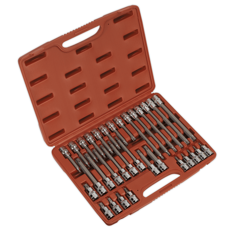 Premier AK2194 32pc 1/2"Sq Drive TRX - Star* Socket Bit Set - AK2194 - Sealey Tools UK - Trade Counter Direct
