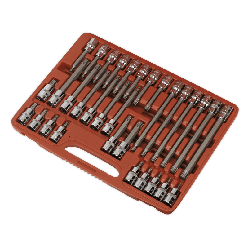 Premier AK2194 32pc 1/2"Sq Drive TRX - Star* Socket Bit Set - AK2194 - Sealey Tools UK - Trade Counter Direct