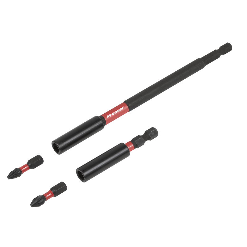 Premier AK8276 4pc Impact Grade Power Tool Bit Holder Set - AK8276 - Sealey Tools UK - Trade Counter Direct