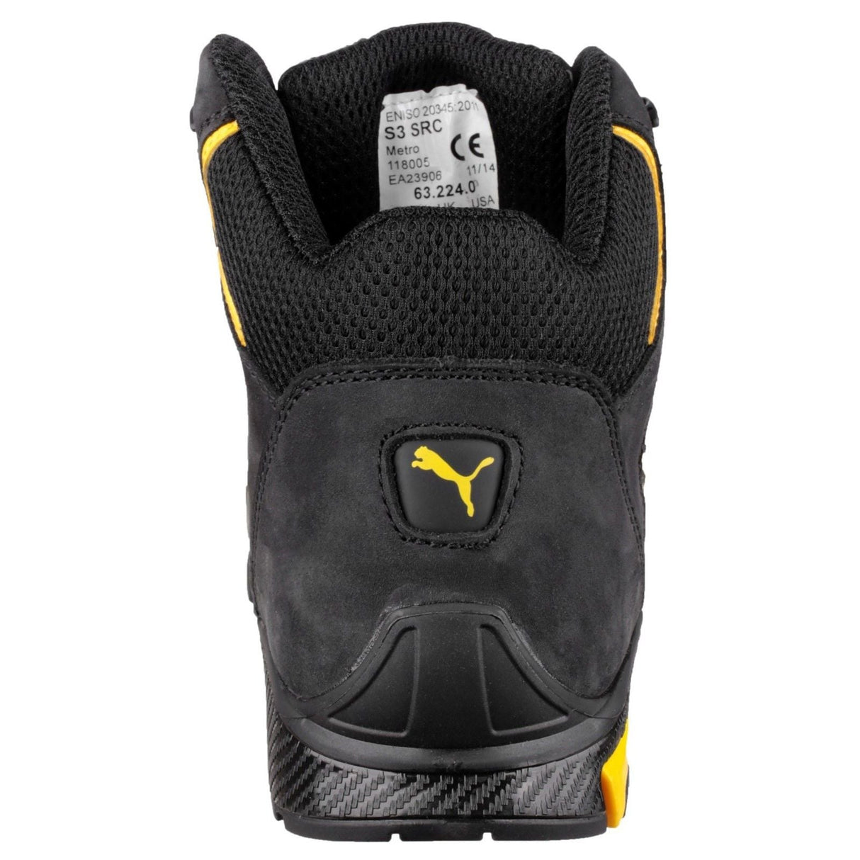 Puma Safety Amsterdam Mid Safety Boot - Black (632240) - 23090-37915-06 - Puma Safety - Trade Counter Direct