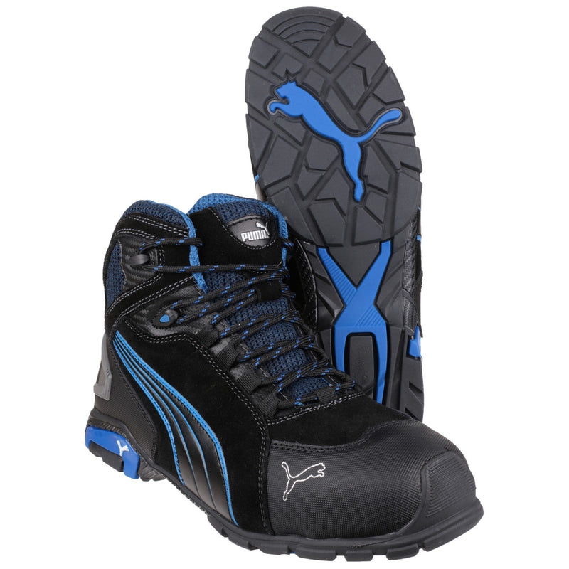 Puma Safety Rio Mid Lace - up Safety Boot - Black (632250) - 23091-37916-06 - Puma Safety - Trade Counter Direct