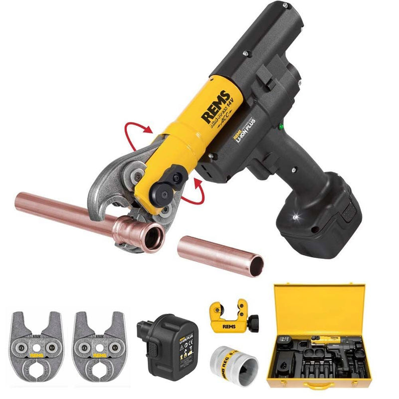 REMS 14.4 Mini Press ACC Cordless - REMS PRESS TOOL KIT - 578XSP - 578XSP - REMS Tools - Trade Counter Direct