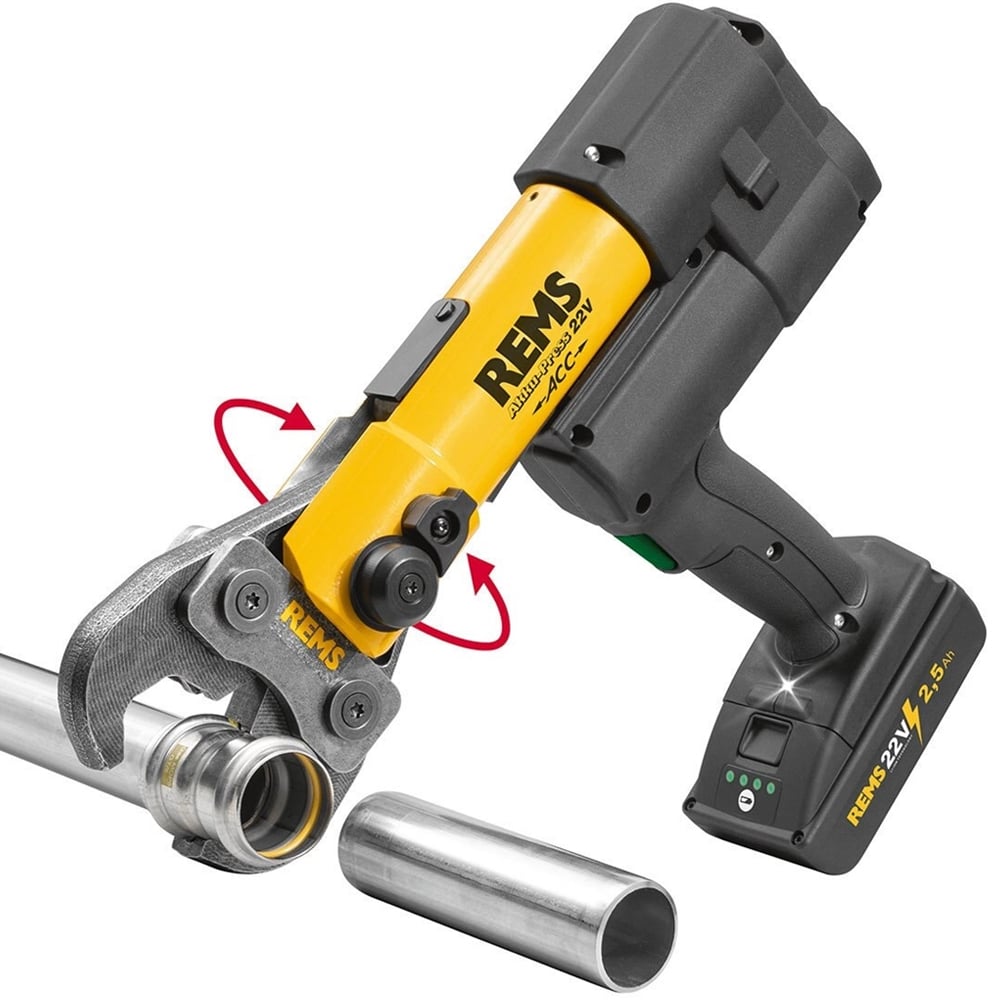 REMS Akku - Press 22V ACC LI BP | 2x Batteries & L - Boxx | 576011 - 576011 - REMS Tools - Trade Counter Direct