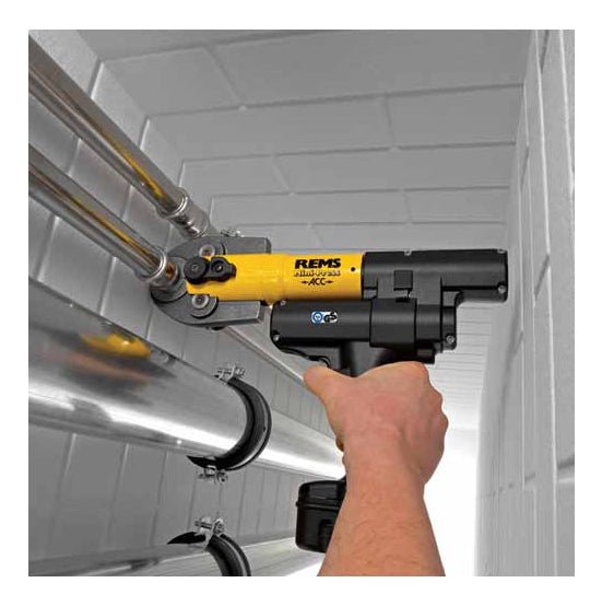 Rems Mini Press ACC Cordless Radial Pressing Machine - 578012-240V - REMS Tools - Trade Counter Direct