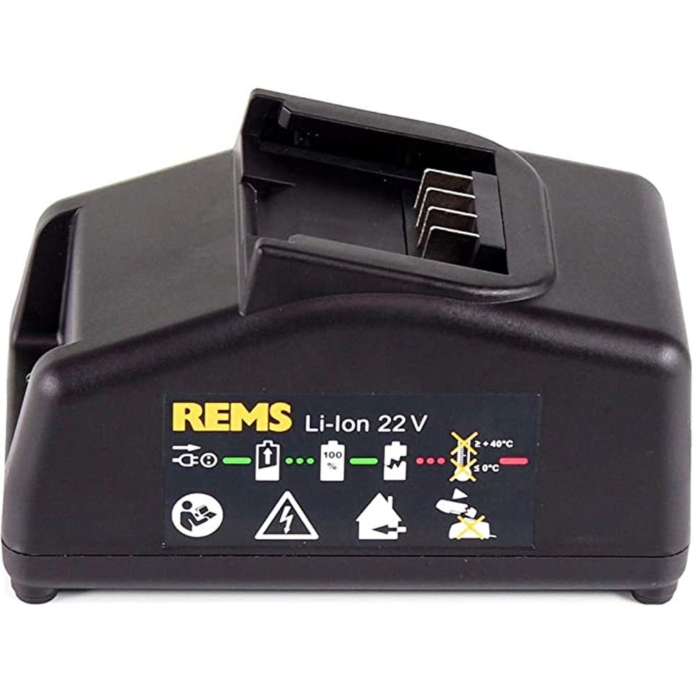 Rems Power Pack 22V, 2 X 1.5Ah Batteries with a 230V, 90W Charger - Kit - 571589 - REMS Tools - Trade Counter Direct