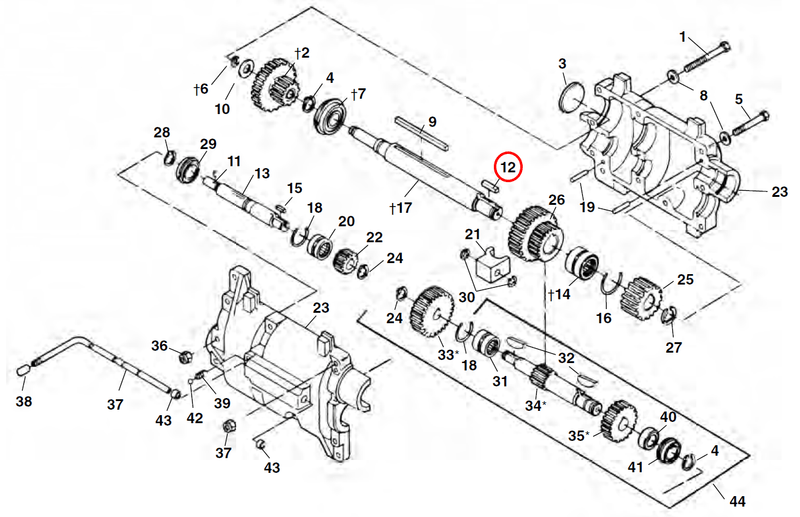 RIDGID 26457 – Output Pinnion Key - 26457 - 26457 - Ridgid Tools - Trade Counter Direct