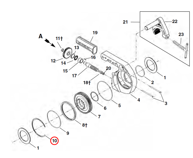 RIDGID 34442 – Gear Head Spiral Ring - 34442 - 34442 - Ridgid Tools - Trade Counter Direct