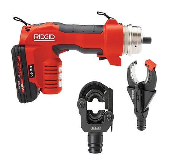 Ridgid 43628 RE 60 Electrical Tool Kit - With 2 Heads 43628 - 43628 - Ridgid Tools - Trade Counter Direct