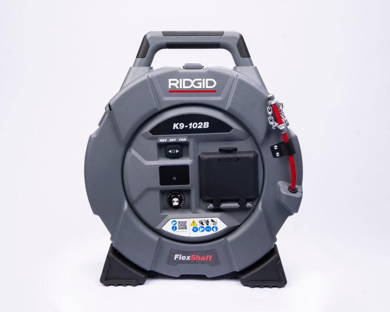 RIDGID K9-102B battery-powered FlexShaft drain cleaning machine