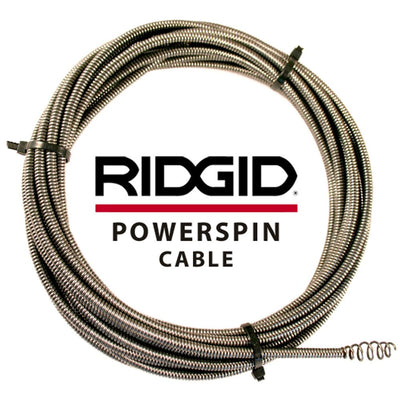 Ridgid Powerspin Drain Cleaning Spare Cables - 50647 - Ridgid Tools - Trade Counter Direct
