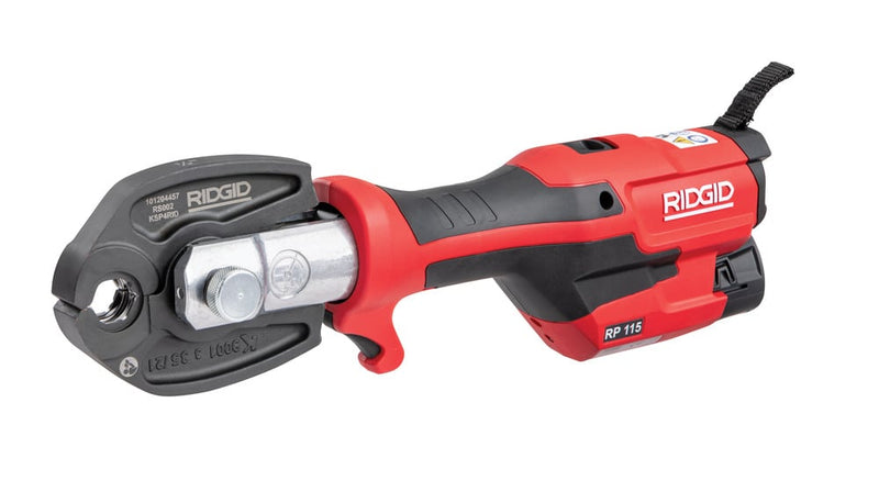 Ridgid RP 115 Micro - Press Tool Kit with M15 - 18 - 22 Jaws, 12V Battery & 230V Fast Charger - 76948 - Ridgid Tools - Trade Counter Direct